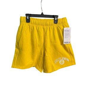 Lululemon Scuba Mid-Rise Oversized Shorts 7" Maize Yellow/Light Ivory Sz S